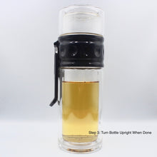 Load image into Gallery viewer, Dual Layer Glass Tea Bottle