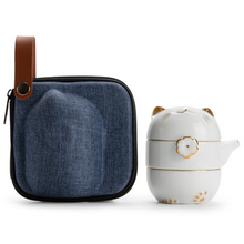 Load image into Gallery viewer, Fortune Kitty Tea Pot Set