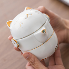 将图片加载到图库查看器，Fortune Kitty Tea Pot Set
